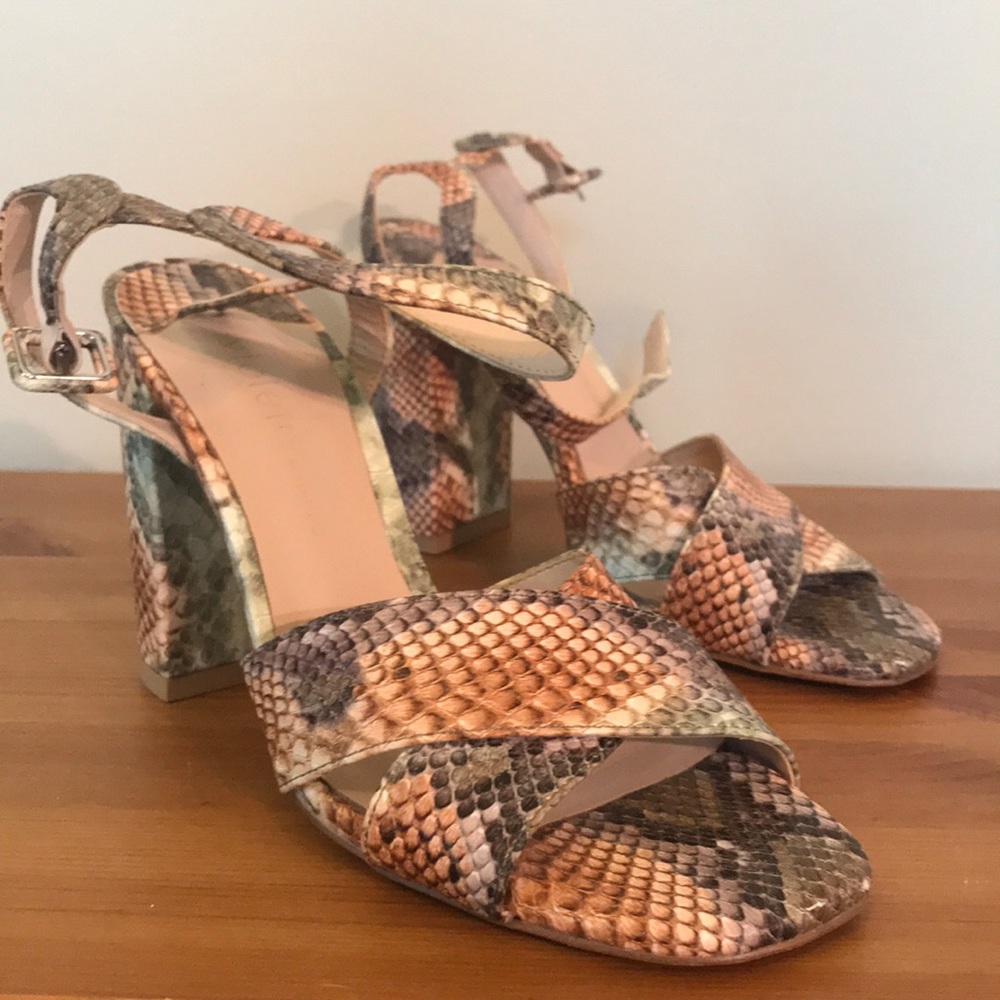 Mango Snakeskin Heels